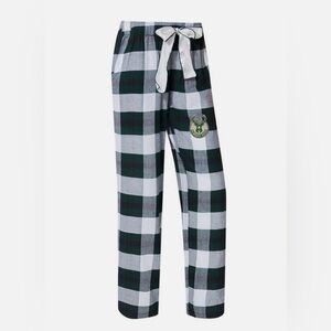 Plaid Pajama Pants with BUCKS Logo